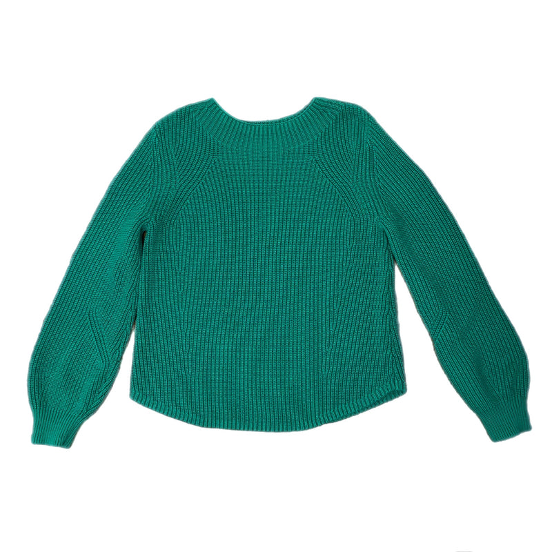 PRE-OWNED - GAP Green Mock Neck Ballon Long Sleeve Sweater Size Medium