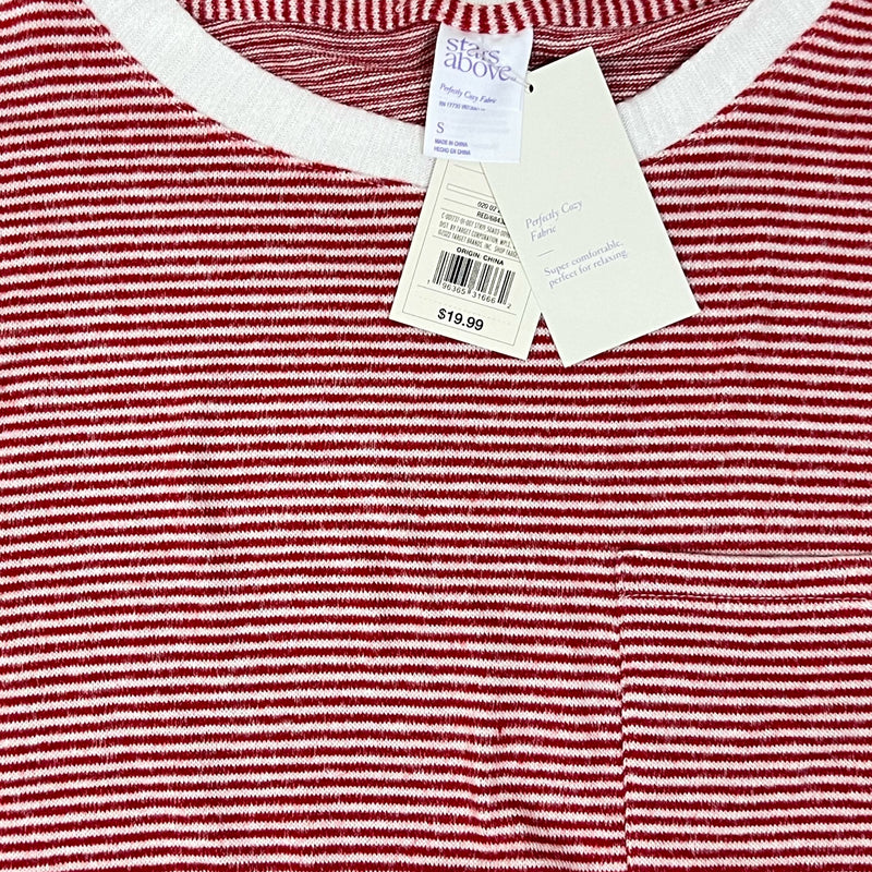 PRE-OWNED - Stars Above Striped Red & White Pajama Top