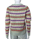 PRE-OWNED - J.Crew Lambs Wool Light Blue Fair Isle Crewneck Sweater