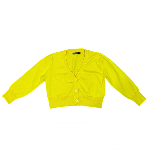 PRE-OWNED - Urban CoCo Yellow Women's Cropped Cardigan