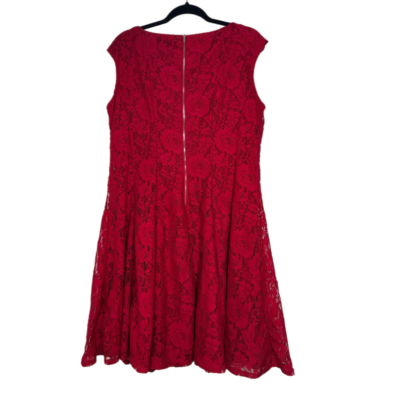 PRE-OWNED - Danny and Nicole Red Lace Dress