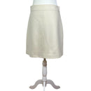 J.Crew Ivory Wool Skirt Pre-owned size 8 secondhand shopping Style and Give
