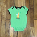 PRE- OWNED - Baby Gap Green Vertically Challenged Short Sleeve Bodysuit 3 to 6 Months Style and Give Secondhand Shopping 