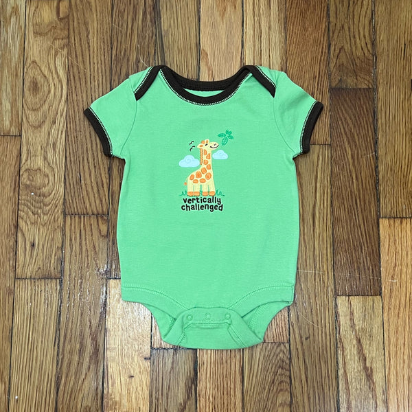 PRE- OWNED - Baby Gap Green Vertically Challenged Short Sleeve Bodysuit 3 to 6 Months Style and Give Secondhand Shopping 