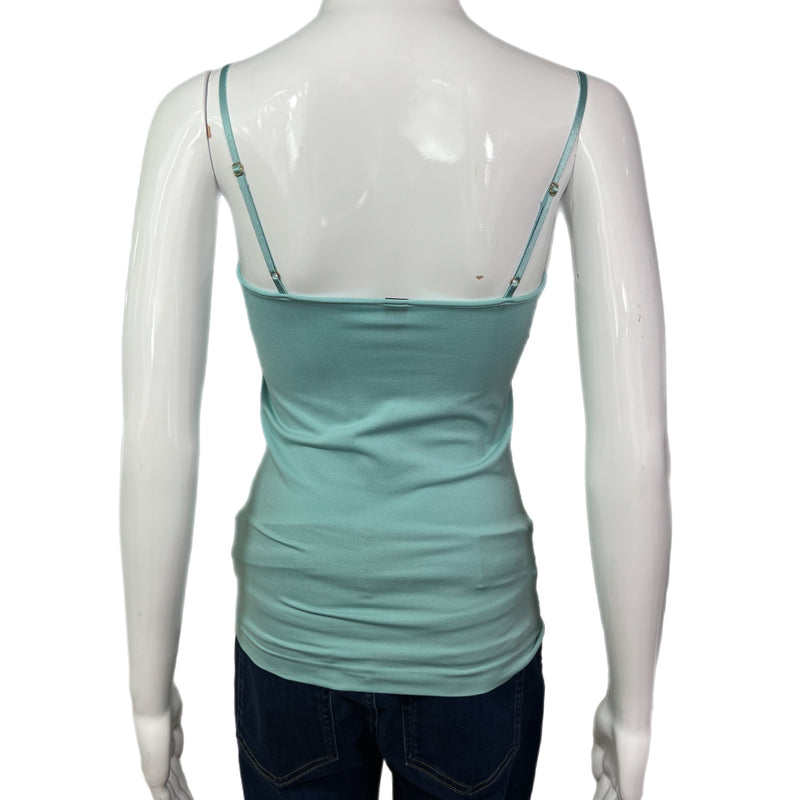 PRE-OWNED - Banana Republic Teal Spaghetti Strap Lace Detail Tank