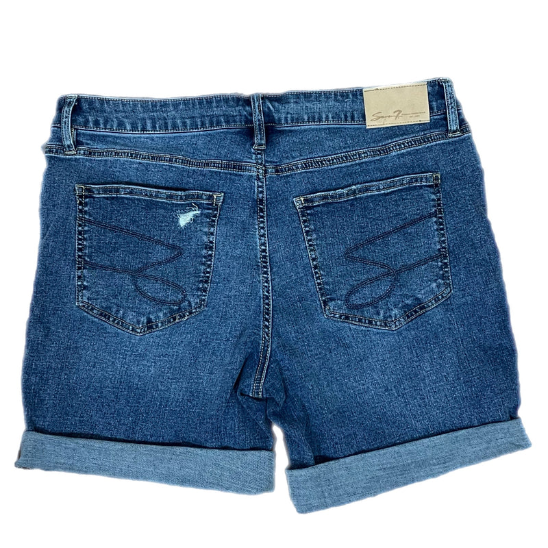 PRE-OWNED - Seven 7 Cuffed Denim Shorts - Tags attached