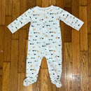 PRE-OWNED - Carter's Bulldozer Long Sleeve Footed Onesie 9 Months Style and Give Secondhand shoppping for good