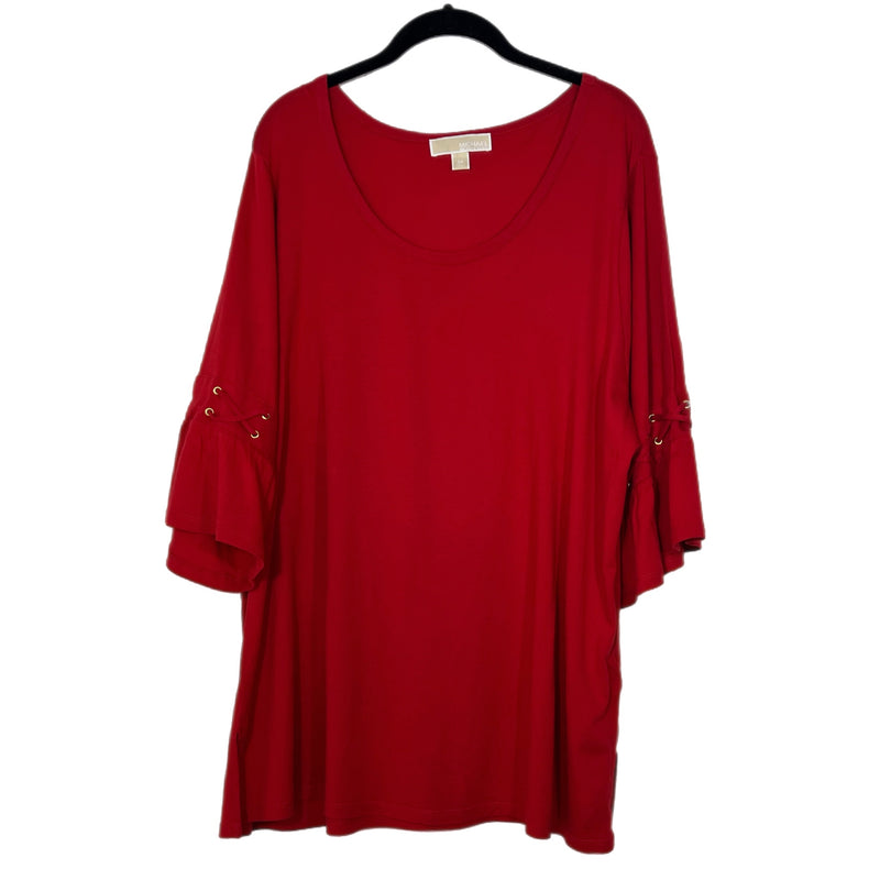 PRE-OWNED - Michael Michael Kors Red Short Sleeve Top