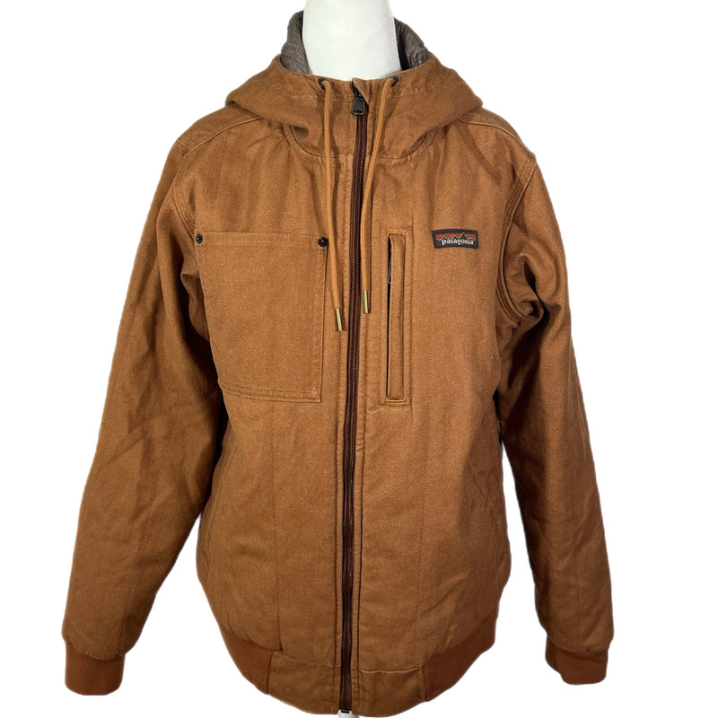PRE-OWNED - Patagonia Brown Hoodie Jacket Size medium