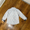 PRE-OWNED - Craft + Flow Little Boys White Long Sleeve with Dinosaur Print Shirt Size Little Boy 6