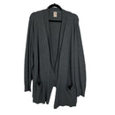 PRE-OWNED - Faded Glory Gray Open Front Cardigan with Front Pockets size 3X preloved preowned secondhand shopping