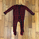 PRE-OWNED - Posh Peanut Red & Black Buffalo Plaid Onesie Size 0-3 Months Style and Give Secondhand Shopping 