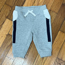 PRE-OWNED - Janie & Jack Boys Grey Striped Sweatpants - Size 3 to 6 months Style and Give Secondhand Shopping 