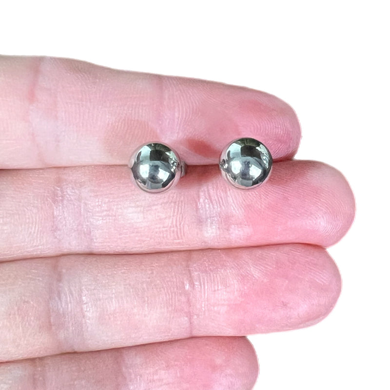 PRE-OWNED - Fashion Silver-Tone Stud Earrings