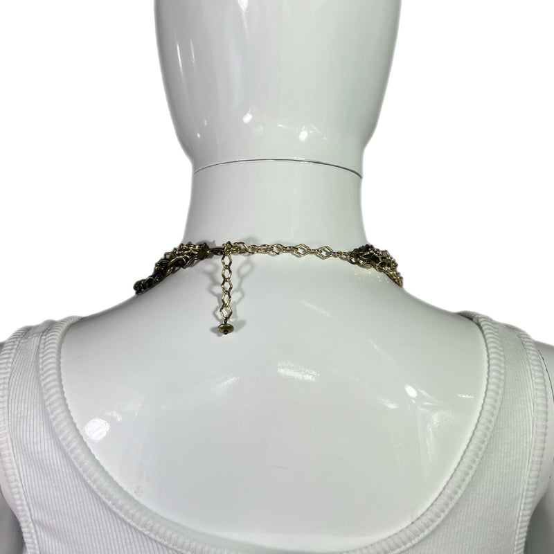 PRE-OWNED - Fashion Beaded Four Tier Necklace