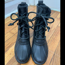 PRE-OWNED - Sperry Women's Saltwater Heeled Rain Boots Style and Give Size 7 Preloved Secondhand Shopping 