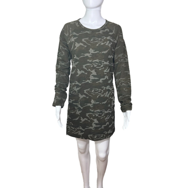 PRE-OWNED - OLIVACEOUS Green Camouflage Mini Dress Size Medium Size Medium SecondHand Shopping for Good