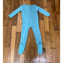 PRE-OWNED - Kyte Blue Long Sleeve Footed Onesie Size 6 to 12 Months