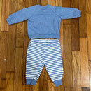Little Me 2 Piece Baby Boy Long Sleeve Crewneck and Matching Joggers Size 6 Months
