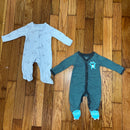 PRE- OWNED - Carter's & Just One You Footed Onesies Set of 2 Size P  Style and Give Secondhand Shopping 
