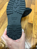 PRE-OWNED - Aquatalia Suede Black Moto Boot Size 5.5