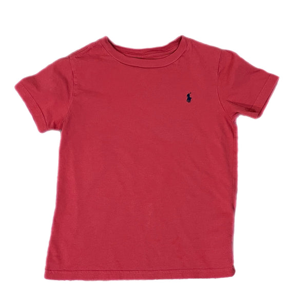 PRE-OWNED - Boys Polo Ralph Lauren Red Shirt Short Sleeve Size 6 