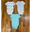 Cloud Island Set of Three Short Sleeve Bodysuits Size 3 to 6 Months Style and Give