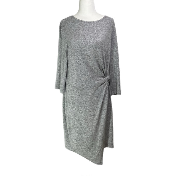 PRE-OWNED -  I.N. San Francisco Grey Long Sleeve Dress Size XL