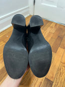 PRE-OWNED - Kenneth Cole Black Knee High Justin Lug Leather Boot