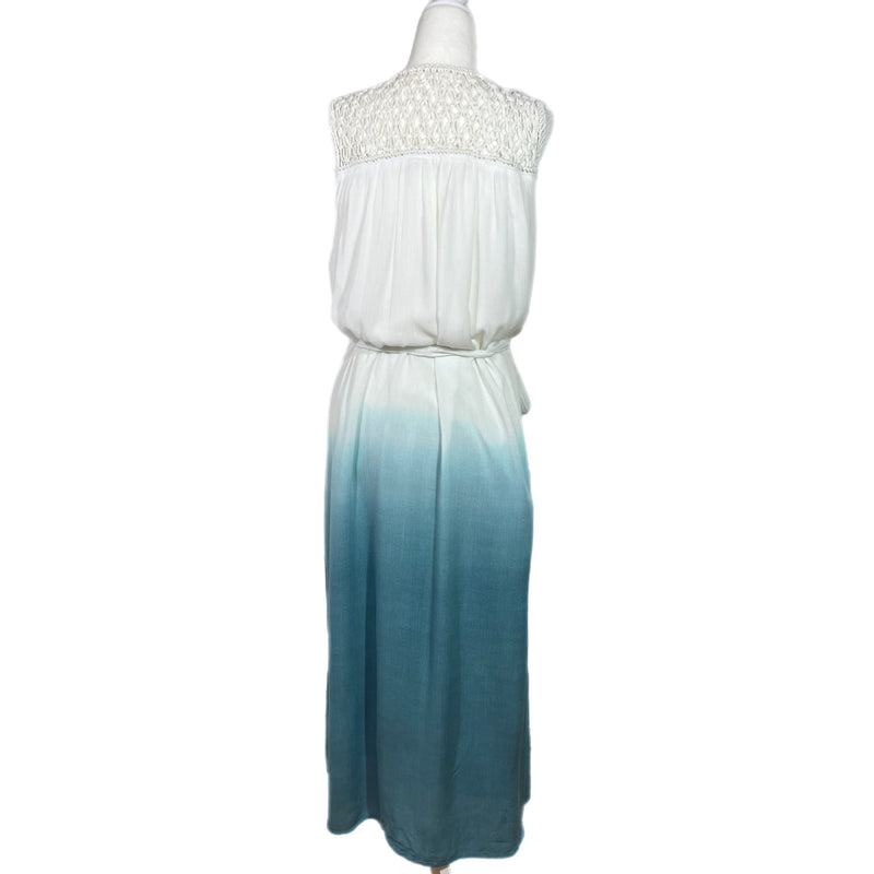 PRE-OWNED - Chelsea & Violet Blue Ombre Crochet Dress with Belt