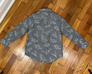 PRE-OWNED - Cat & Jack Boys Grey Long Sleeve Button Down Shirt Size Small (6-7)