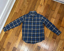 Janie and Jack Boys Blue and Grey Plaid Long Sleeve Shirt Size 6 style and give secondhand shopping