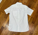 PRE-OWNED -GAP Boys White Short Sleeve Button Down Shirt Size Medium (8)
