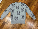 PRE-OWNED - Cat & Jack Boys Grey Antelope Crewneck Sweater Size Small (6-7)