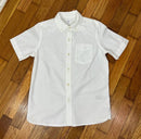 PRE-OWNED -GAP Boys White Short Sleeve Button Down Shirt Size Medium (8) Style and Give Secondhand Shopping for Kids