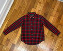 PRE-OWNED - Janie and Jack Boys Plaid Long Sleeve Shirt Size 6 Style and Give Secondhand Shopping