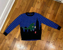 PRE-OWNED - Alex Stevens Boys Blue Holiday Sweater Size 6-7 Style and Give Secondhand Shopping 