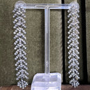 PRE-OWNED Fashion Gunmetal Tone & Crystal Drop Earring