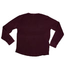 PRE-OWNED - Gap Waffle Burgundy Long Sleeve T-Shirt