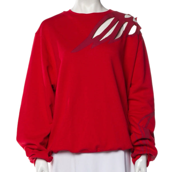 PRE-OWNED -Koché Crew Neck Long Sleeve Sweatshirt - Size Medium Style and Give Secondhand Shopping for Good