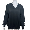 PRE-OWNED - Domenico Vacca Navy Cotton Men's V Neck Long Sleeve Sweater Size 52 Style and Give Luxury Resale for Less Secondhand Shopping