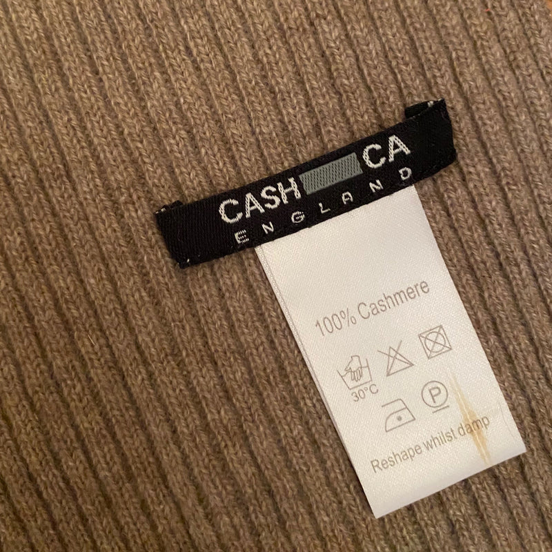 PRE-OWNED - CASH CA Ribbed Cashmere Scarf