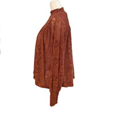 PRE-OWNED - Deletta Mock Neck Blouse