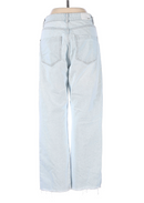 PRE-OWNED - Zara Light Wash Cropped Ankle Frayed Hem Jean