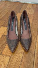 PRE-OWNED - Matt Bernson Brown Snakeskin Heels Size 6.5