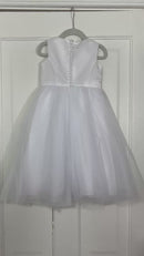 PRE-OWNED - David's Bridal Girls White Flower Girl or Communion Dress Size 2T