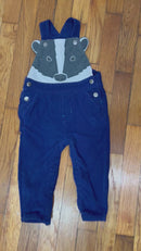 PRE-OWNED - Baby Boden Navy Animal Detail Overalls Size 12 to 18 Months