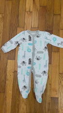 PRE-OWNED - Sterling Baby Jungle Friend Footie Size 6 Months