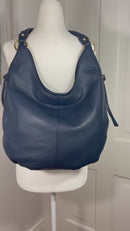PRE-OWNED - Silpada Navy Leather Shoulder Handbag