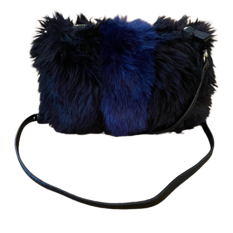 REMI/REID Faux Fur Crossbody/Clutch style and give designer second hand online shop
